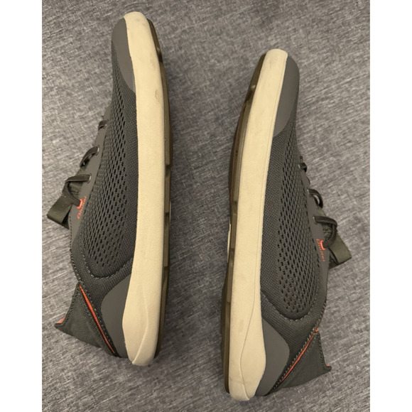 Olukai Moku Pae Boat Shoes Slip On Trench Gray Sneakers Mens Size US 12M - Picture 6 of 8